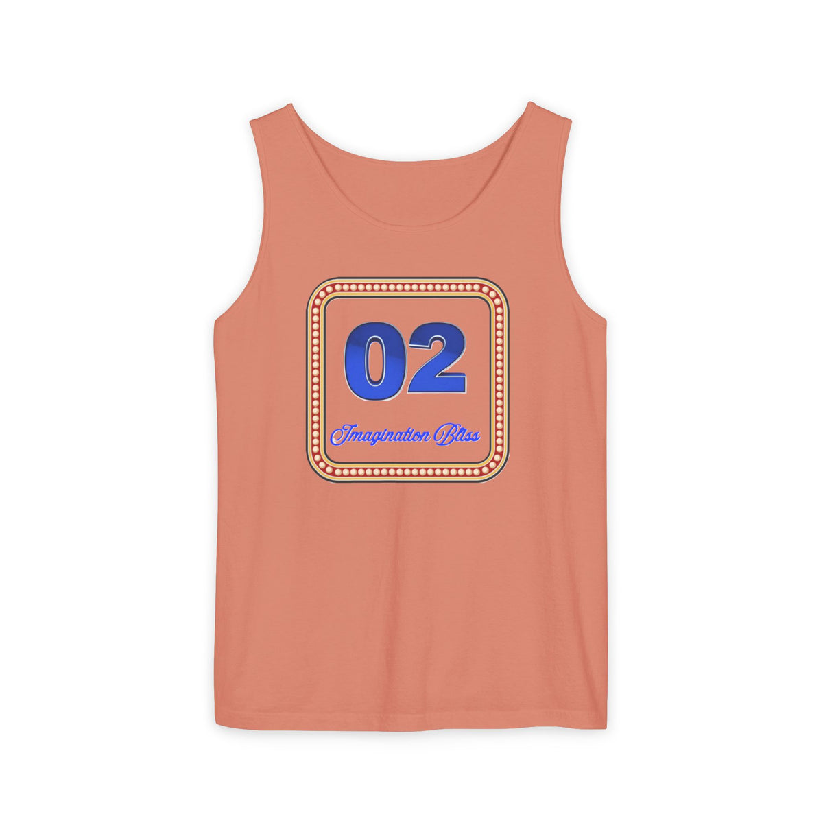 IMB Unisex Decorative Badge Tank Top — 'Imagination Bliss' Graphic