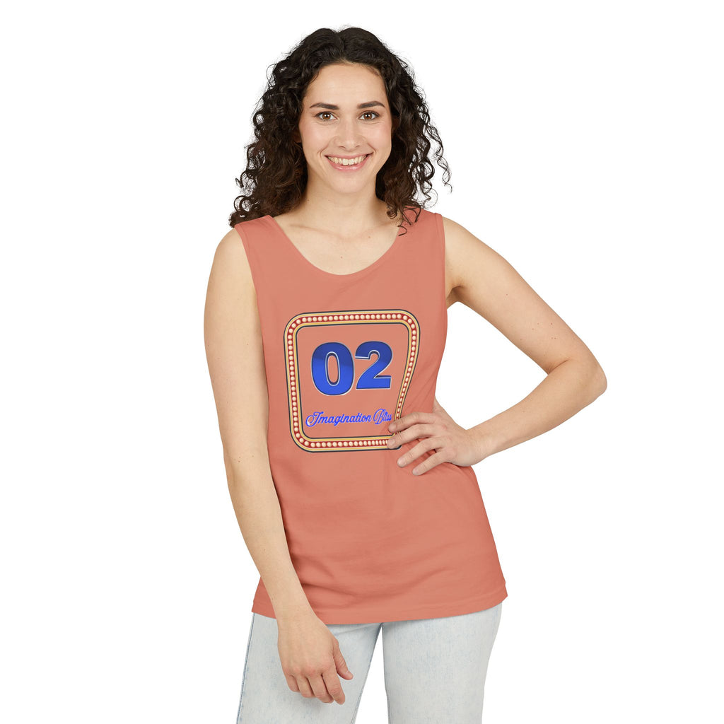 IMB Unisex Decorative Badge Tank Top — 'Imagination Bliss' Graphic