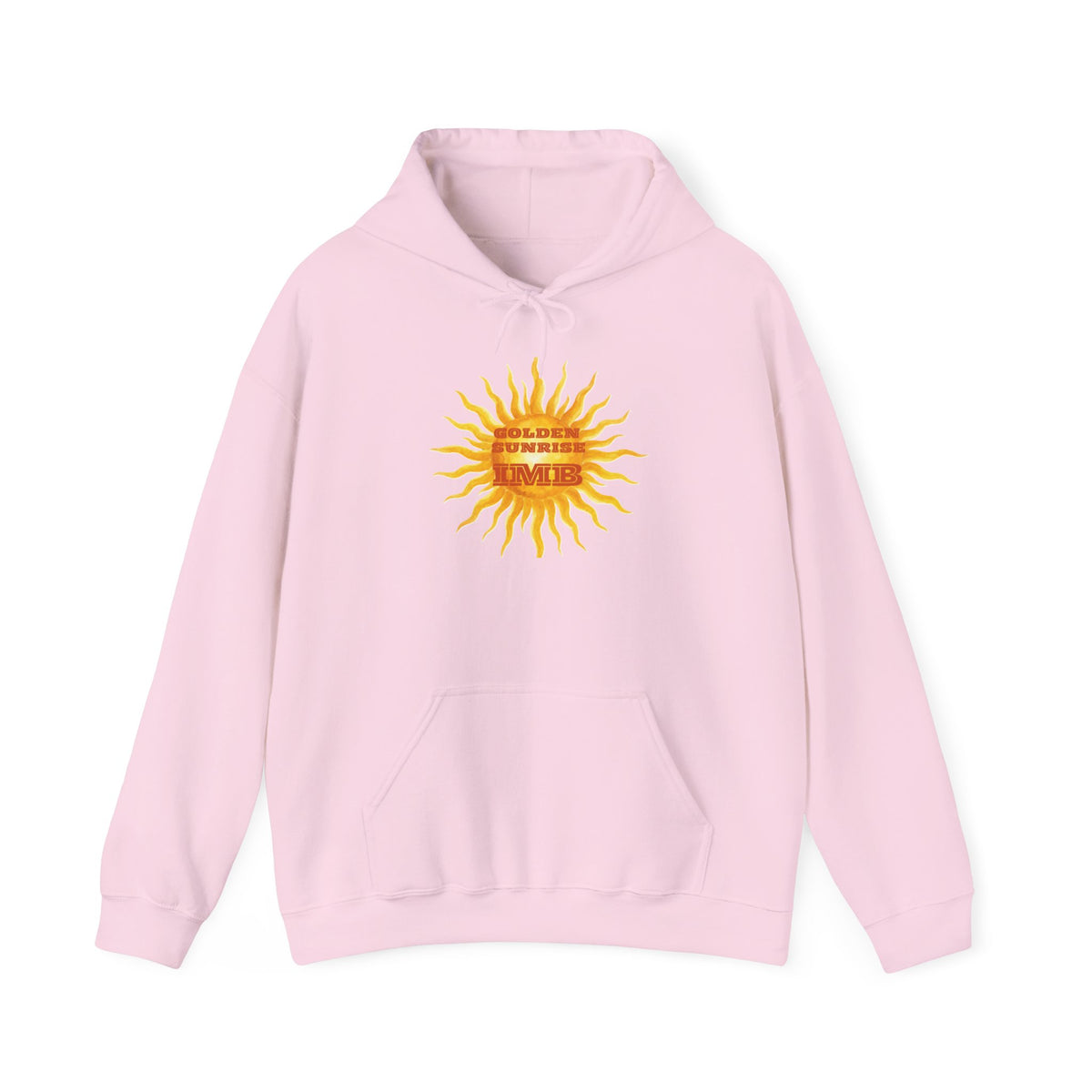 IMB Unisex Hoodie — Artistic Yellow Sun Graphic Pullover