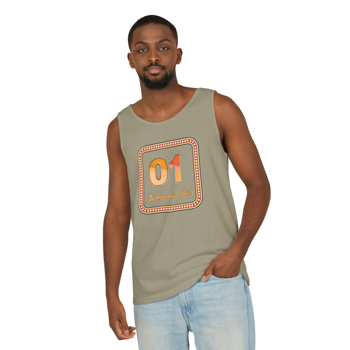 IMB Unisex Tank Top — Retro Number Graphic