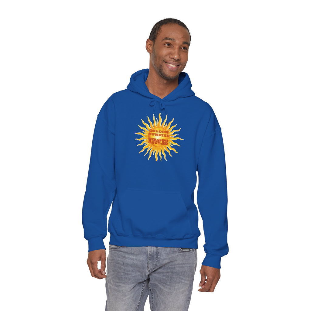 IMB Unisex Hoodie — Artistic Yellow Sun Graphic Pullover