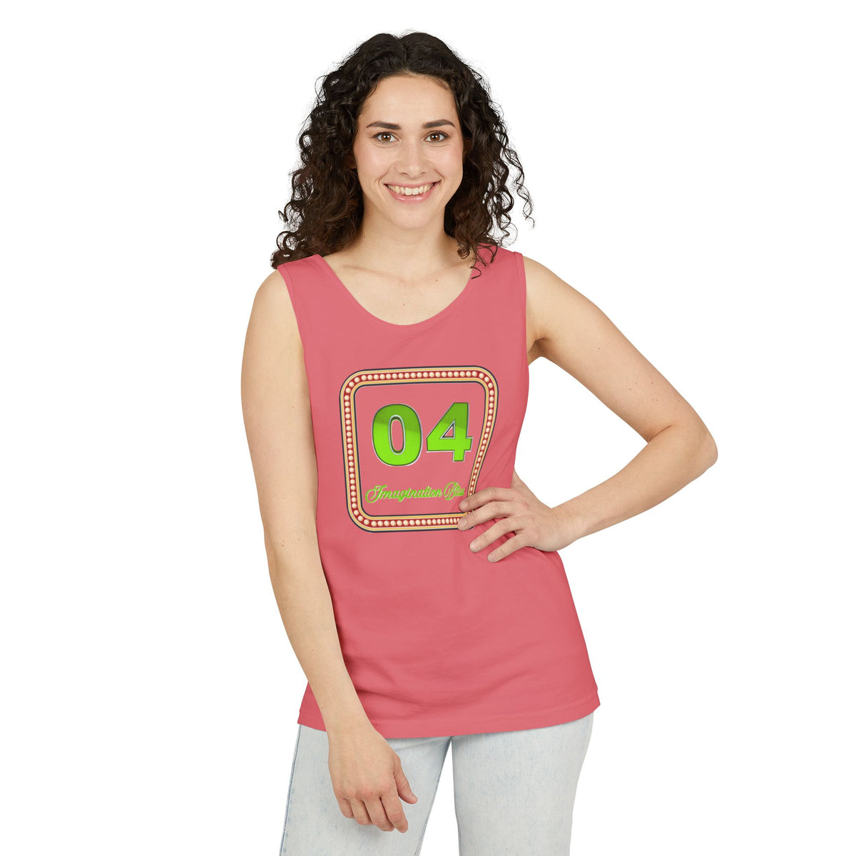 IMB Unisex Tank Top — Retro Number Graphic Tank