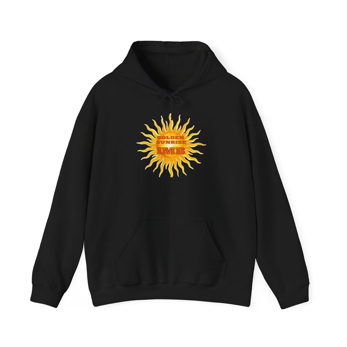 IMB Unisex Hoodie — Artistic Yellow Sun Graphic Pullover