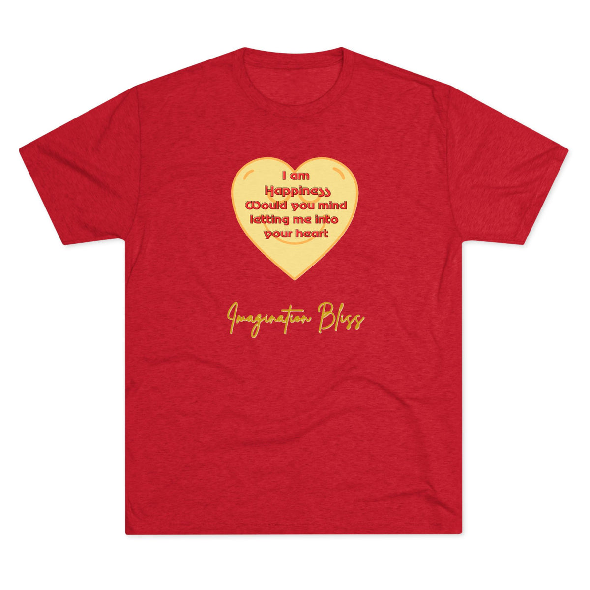 IMB Unisex Heart Affirmation Tee — "I am (happiness)" Inspirational Graphic T-Shirt