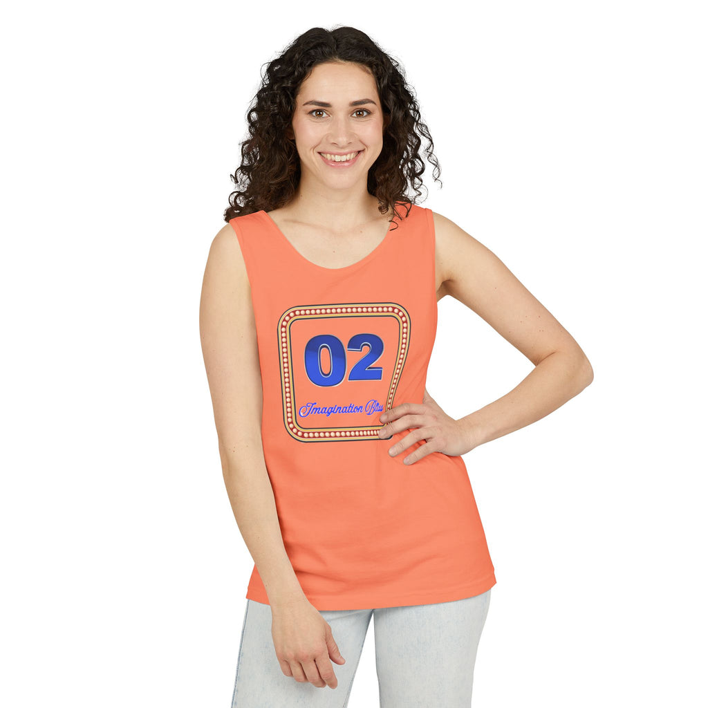 IMB Unisex Decorative Badge Tank Top — 'Imagination Bliss' Graphic