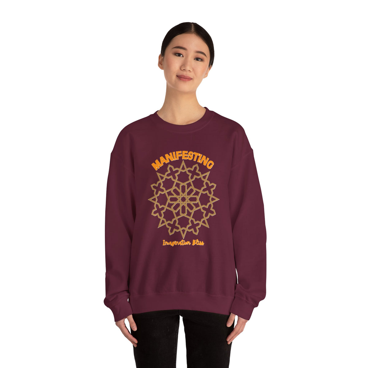 IMB Unisex Crewneck Sweatshirt — Inspirational Vibes Mandala