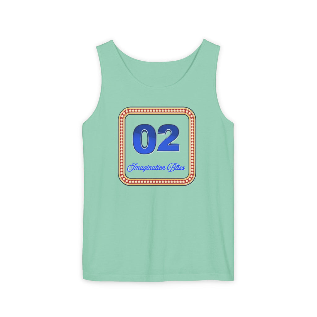 IMB Unisex Decorative Badge Tank Top — 'Imagination Bliss' Graphic