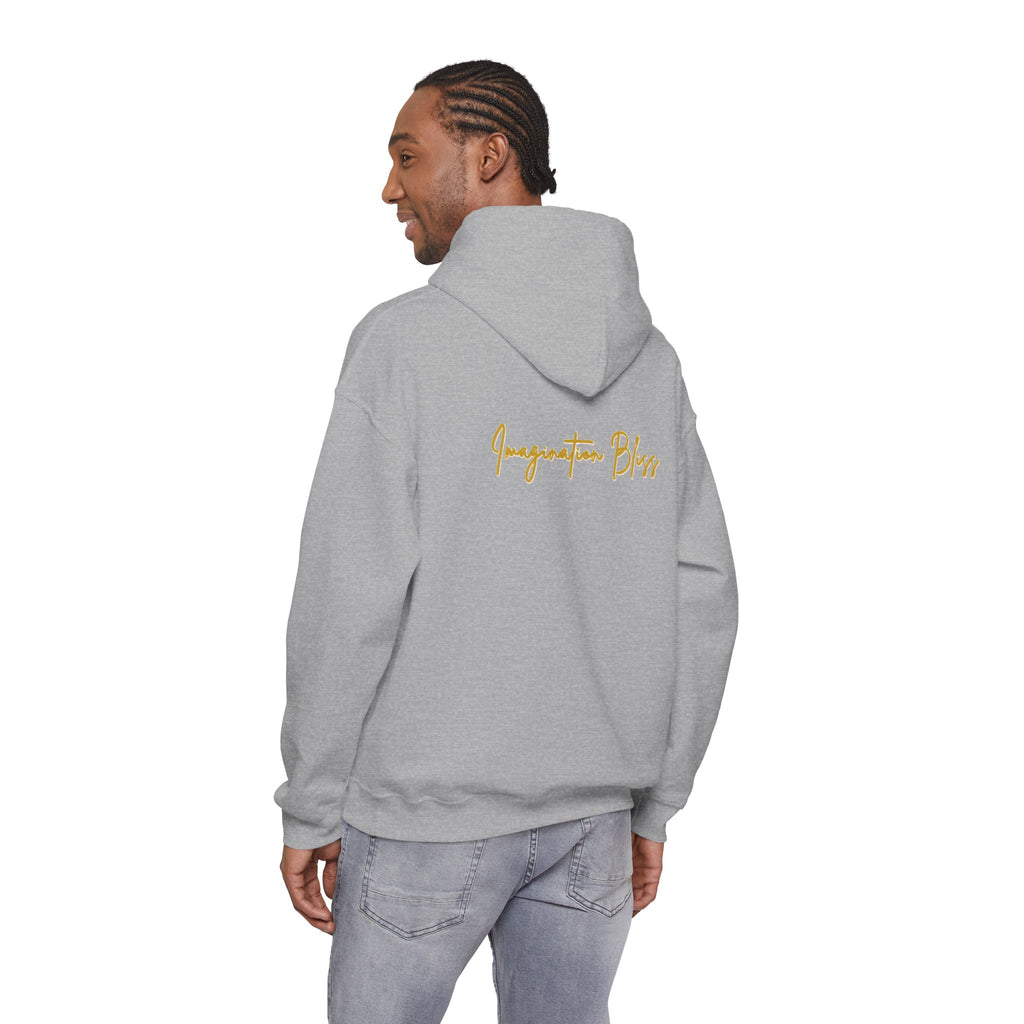 IMB Unisex Hoodie — Artistic Yellow Sun Graphic Pullover