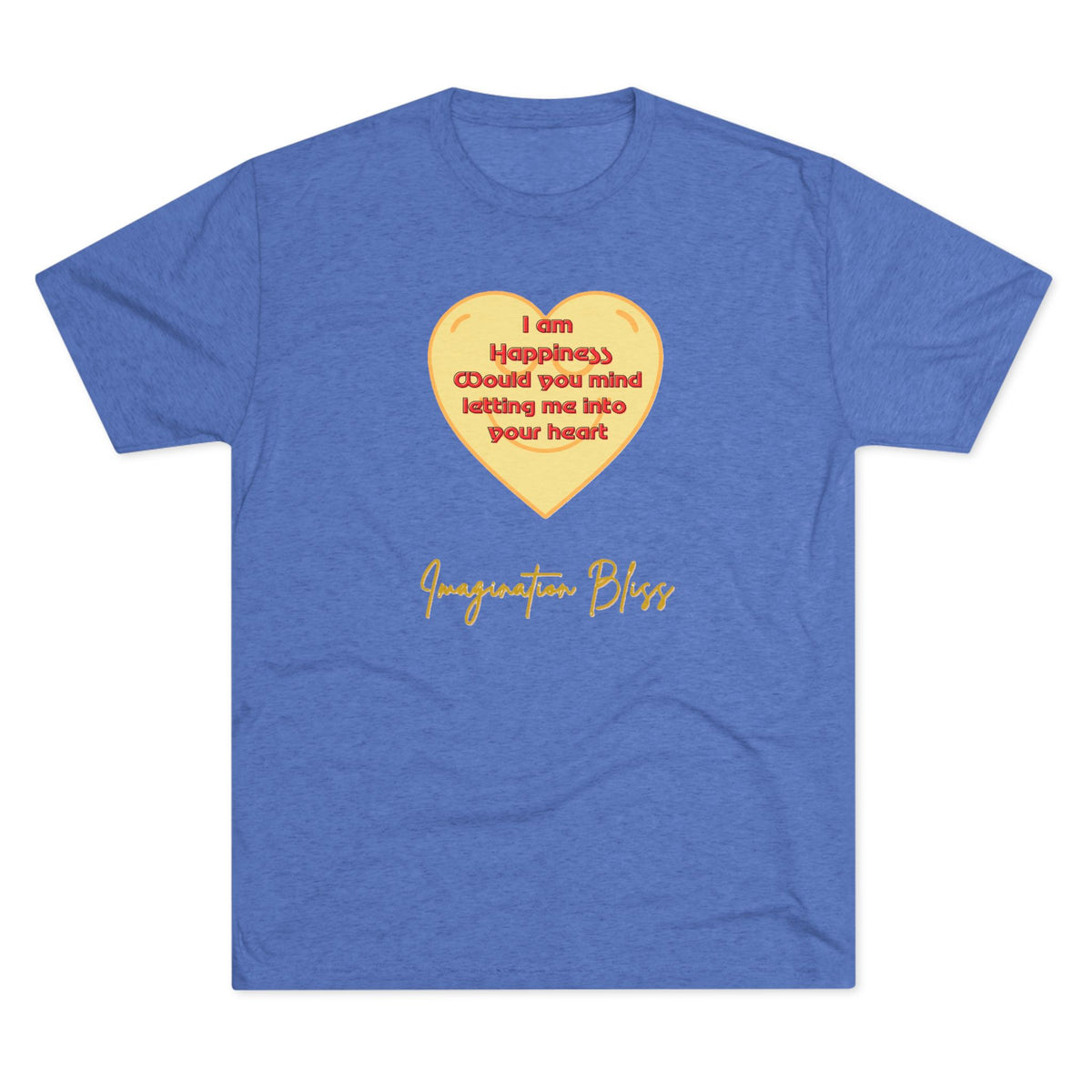 IMB Unisex Heart Affirmation Tee — "I am (happiness)" Inspirational Graphic T-Shirt