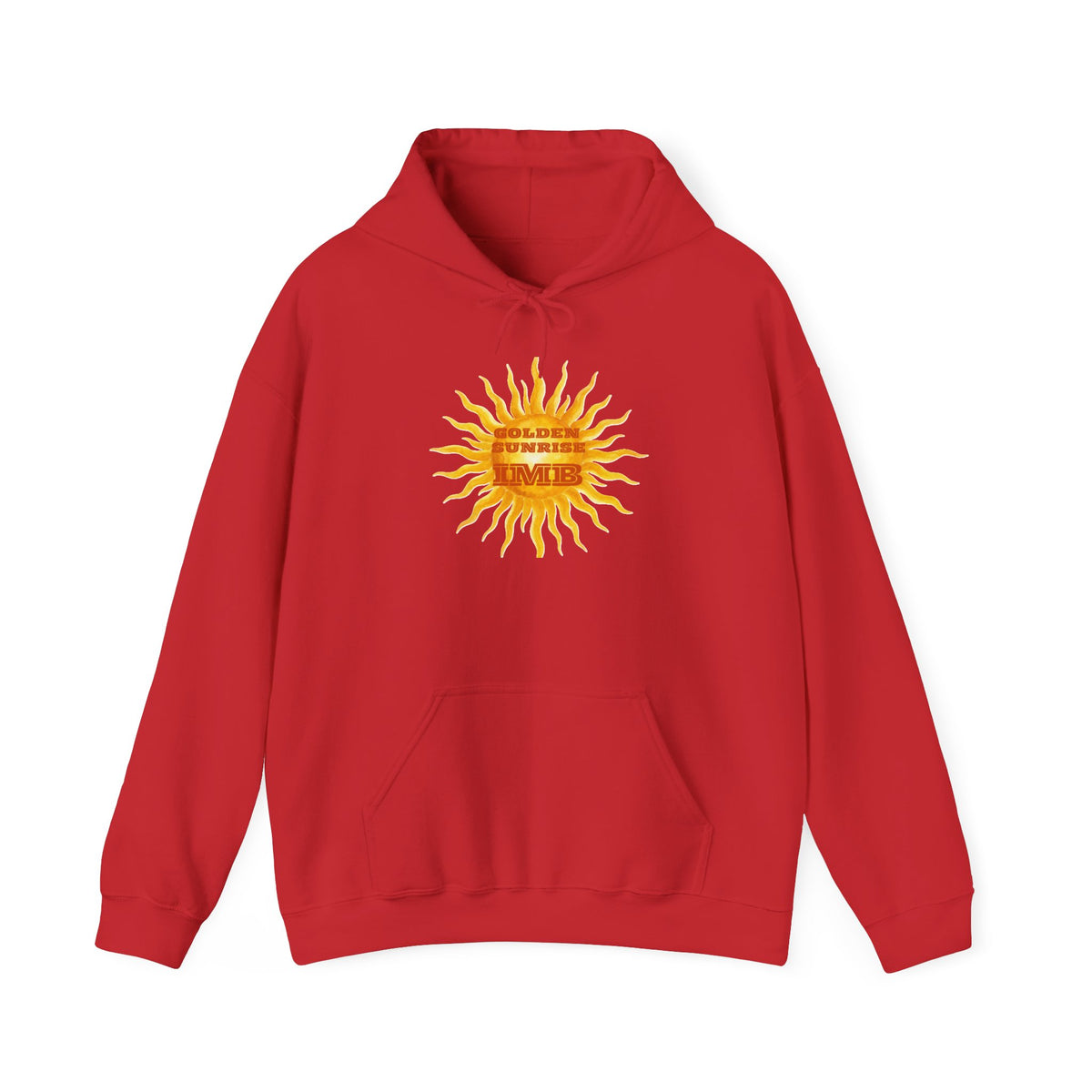 IMB Unisex Hoodie — Artistic Yellow Sun Graphic Pullover
