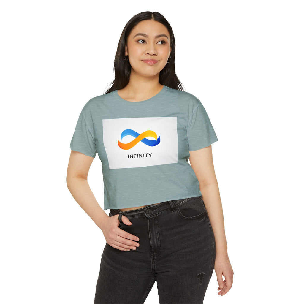 Infinity Symbol Crop Top — Women's Festival Graphic Tee