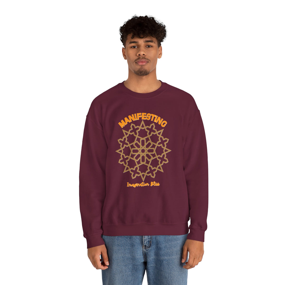 IMB Unisex Crewneck Sweatshirt — Inspirational Vibes Mandala