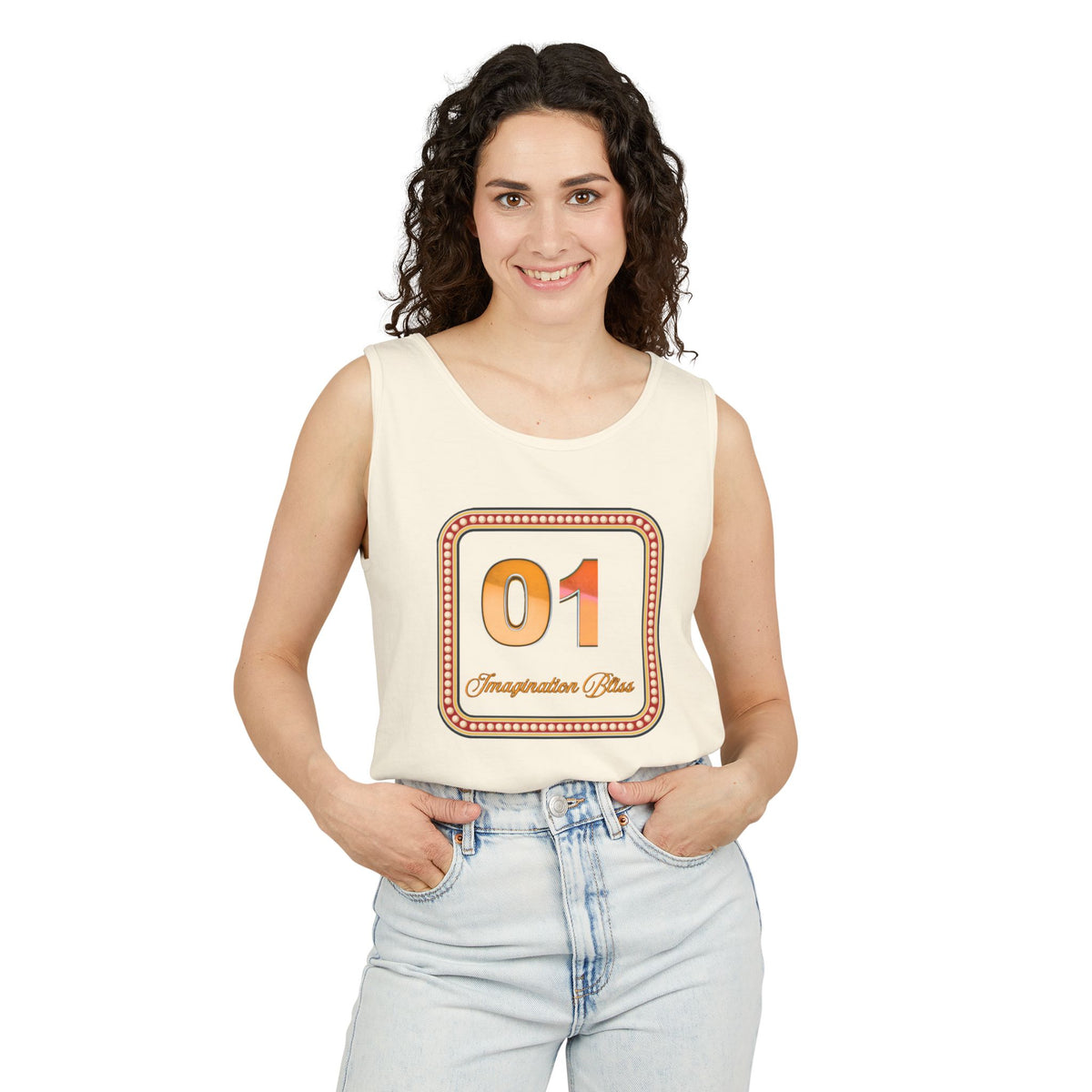 IMB Unisex Tank Top — Retro Number Graphic