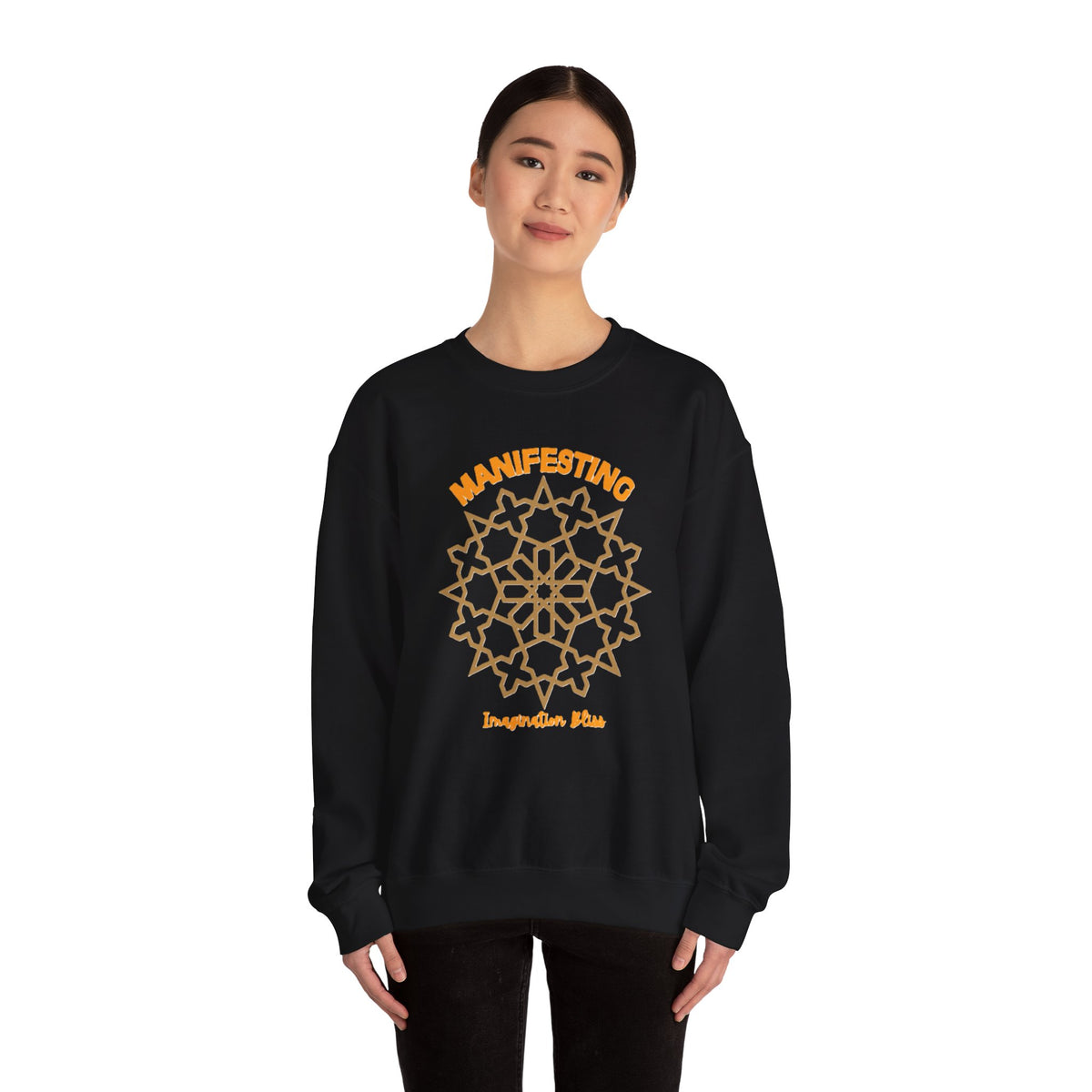 IMB Unisex Crewneck Sweatshirt — Inspirational Vibes Mandala