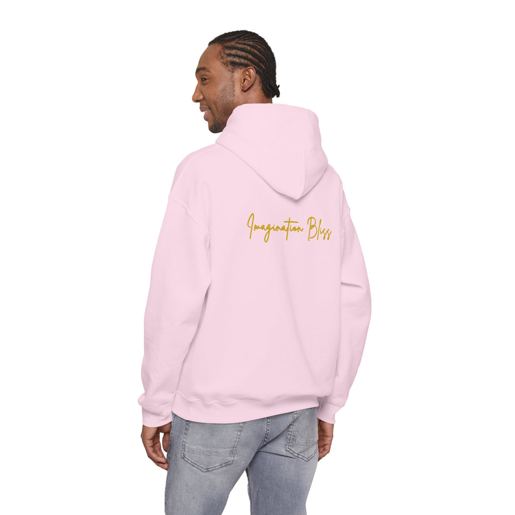 IMB Unisex Hoodie — Artistic Yellow Sun Graphic Pullover
