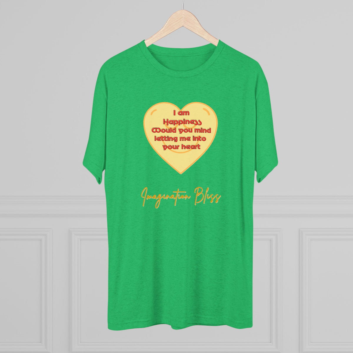 IMB Unisex Heart Affirmation Tee — "I am (happiness)" Inspirational Graphic T-Shirt