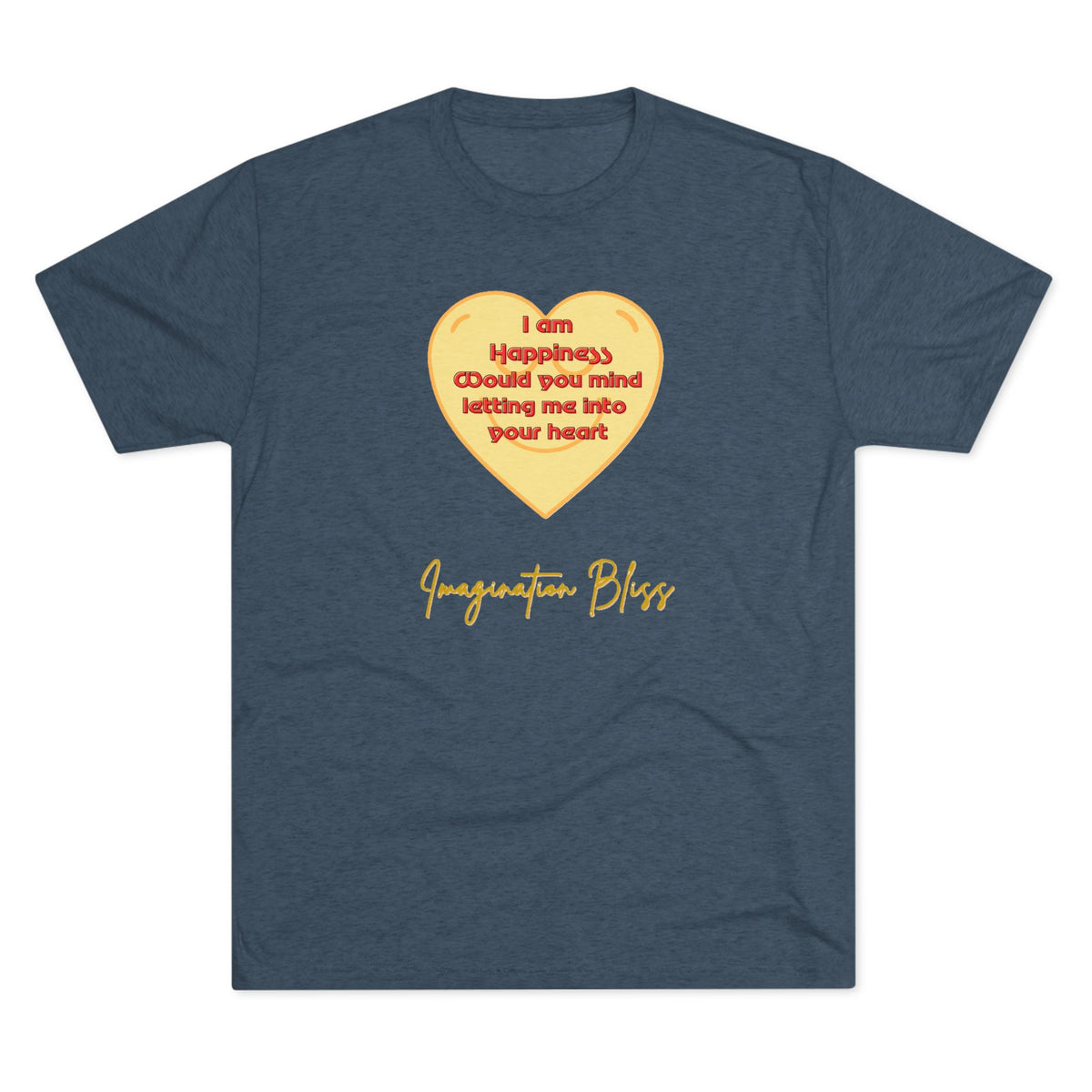 IMB Unisex Heart Affirmation Tee — "I am (happiness)" Inspirational Graphic T-Shirt