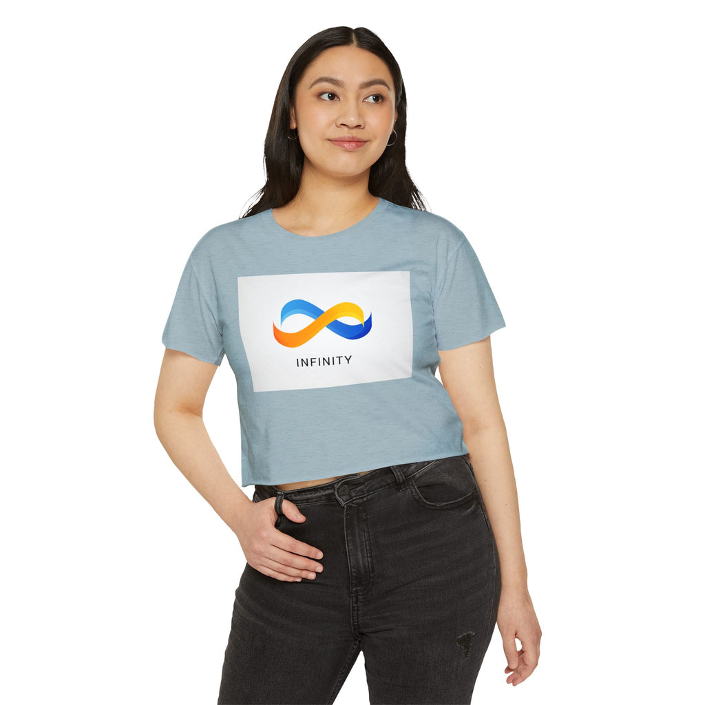 Infinity Symbol Crop Top — Women's Festival Graphic Tee