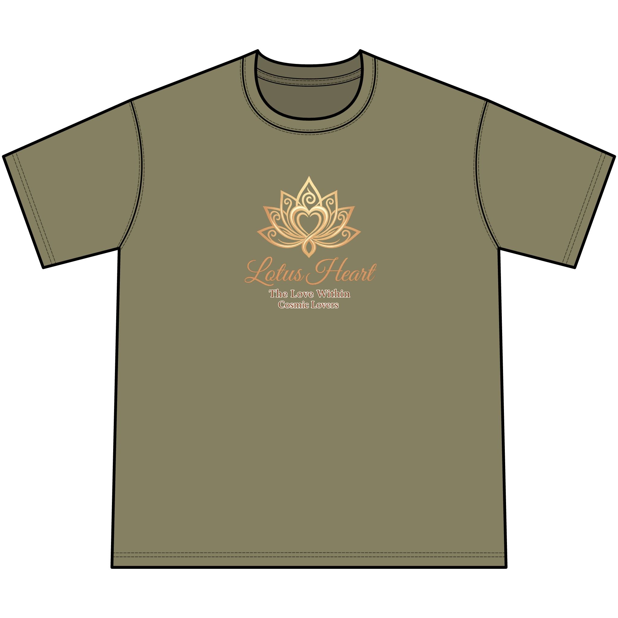 Lotus Heart Mineral-Washed T-Shirt — Yoga, Meditation & Wellness Tee