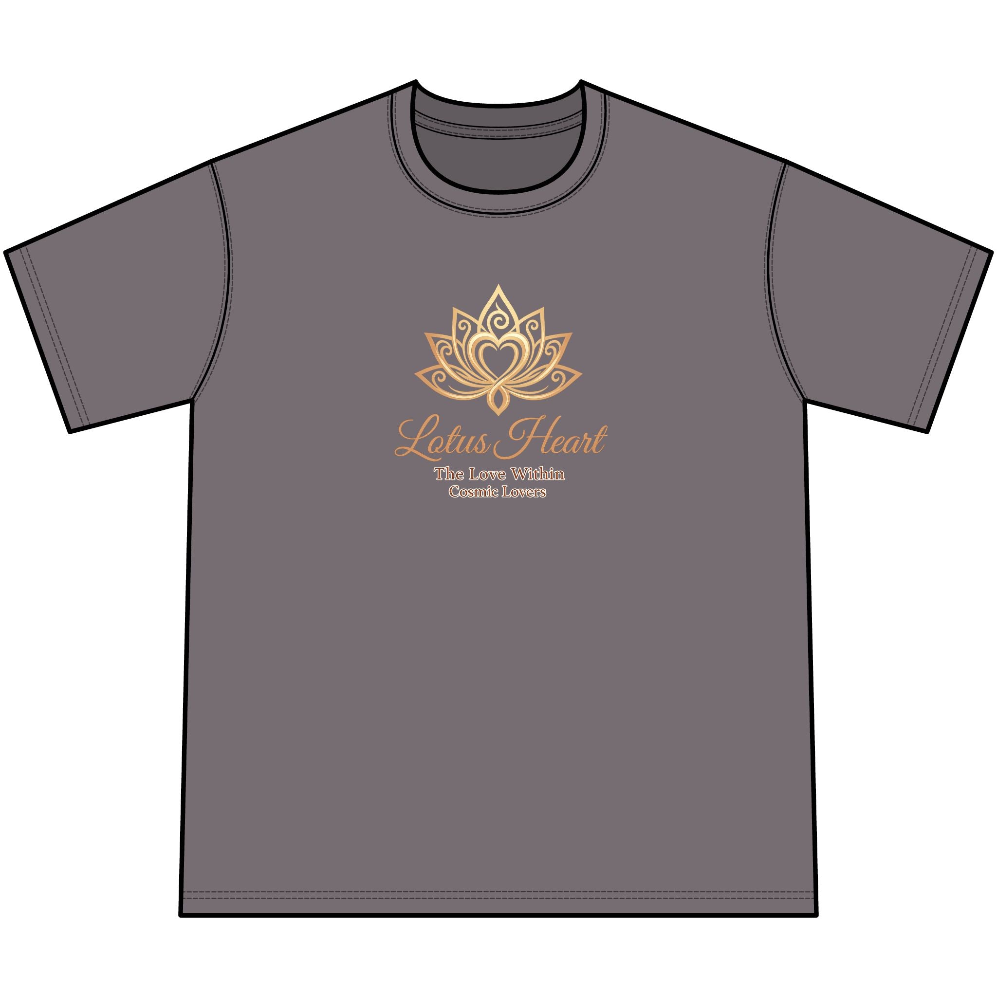 Lotus Heart Mineral-Washed T-Shirt — Yoga, Meditation & Wellness Tee
