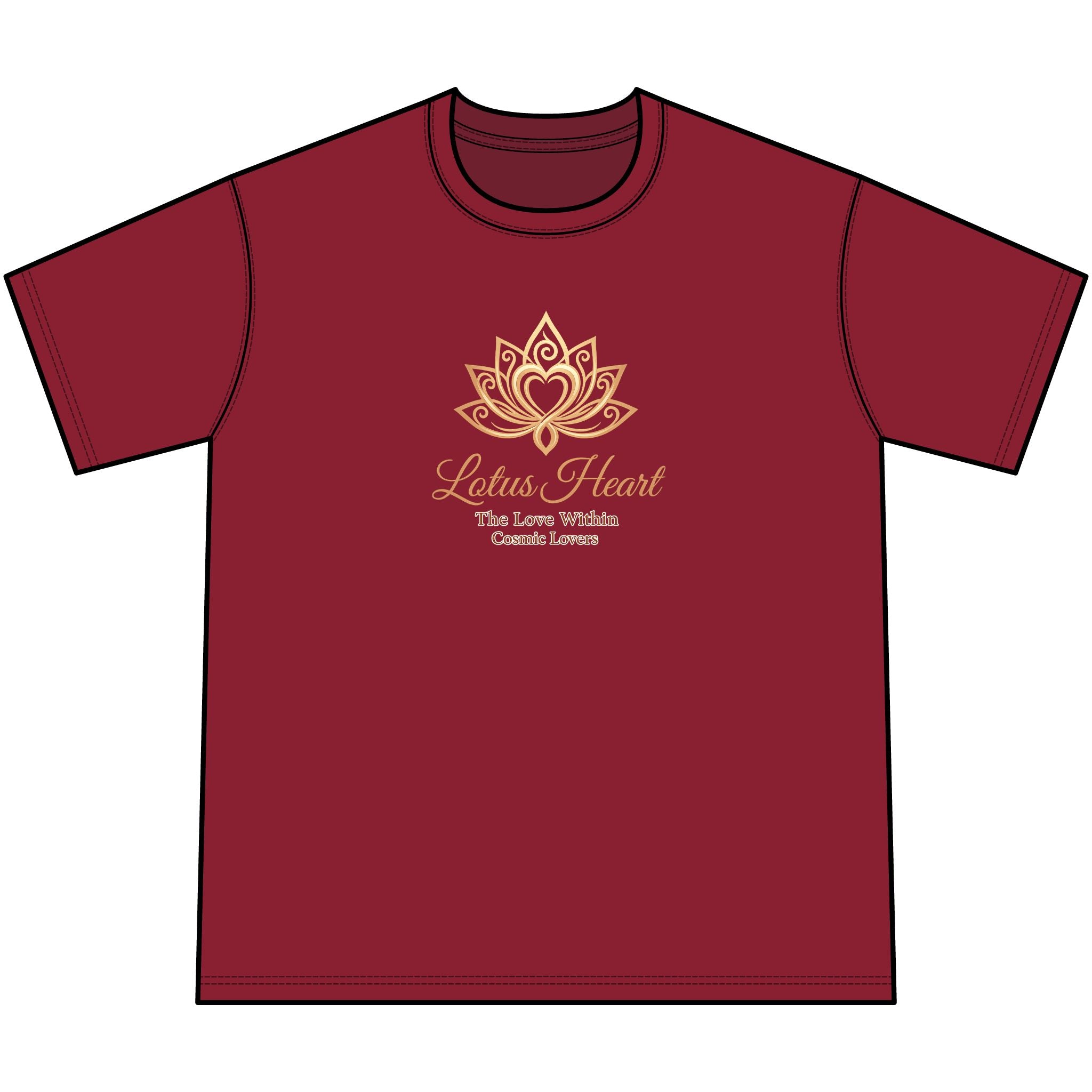 Lotus Heart Mineral-Washed T-Shirt — Yoga, Meditation & Wellness Tee