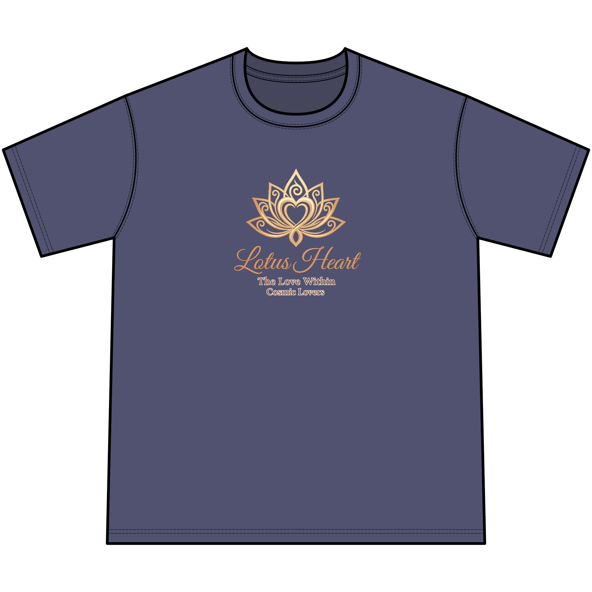Lotus Heart Mineral-Washed T-Shirt — Yoga, Meditation & Wellness Tee