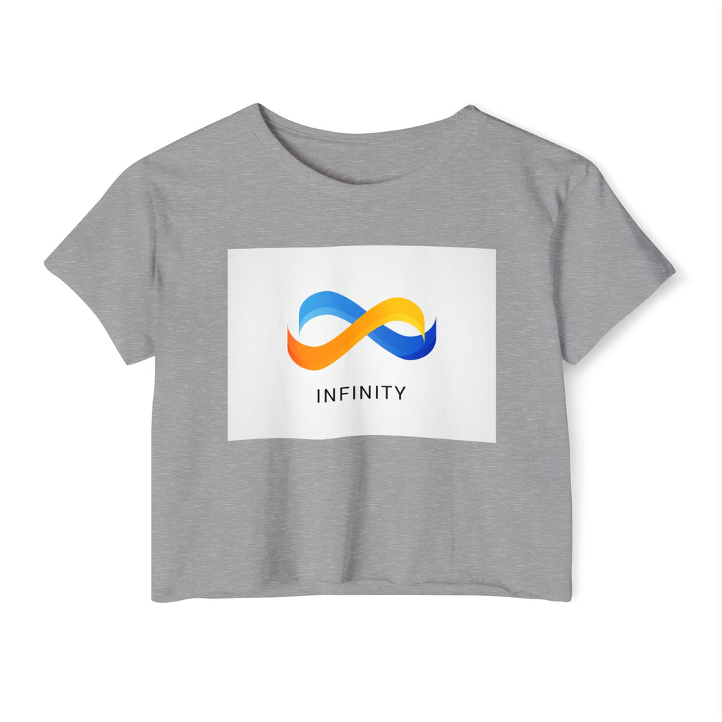Infinity Symbol Crop Top — Women's Festival Graphic Tee