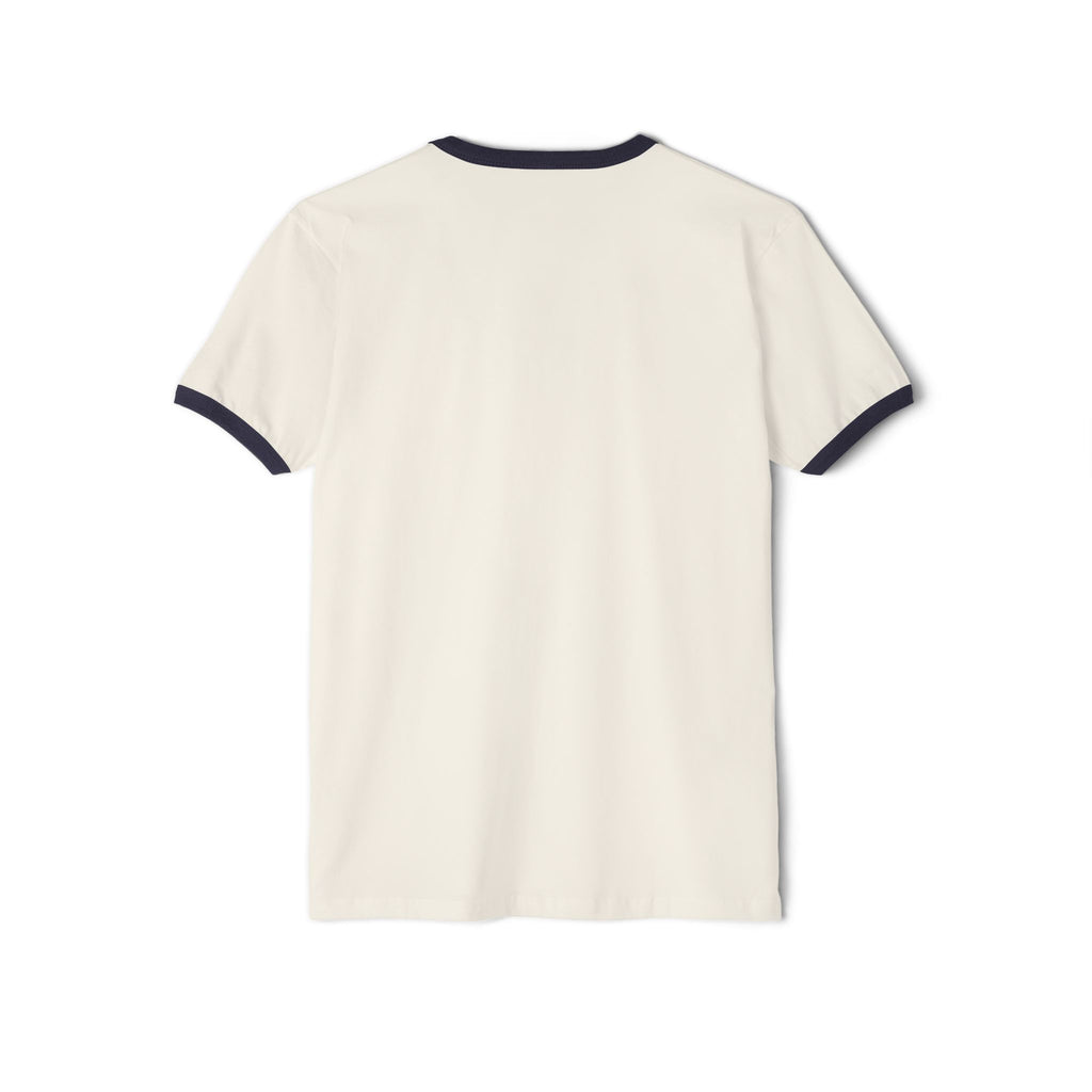 3D Soccer- Unisex Cotton Ringer T-Shirt