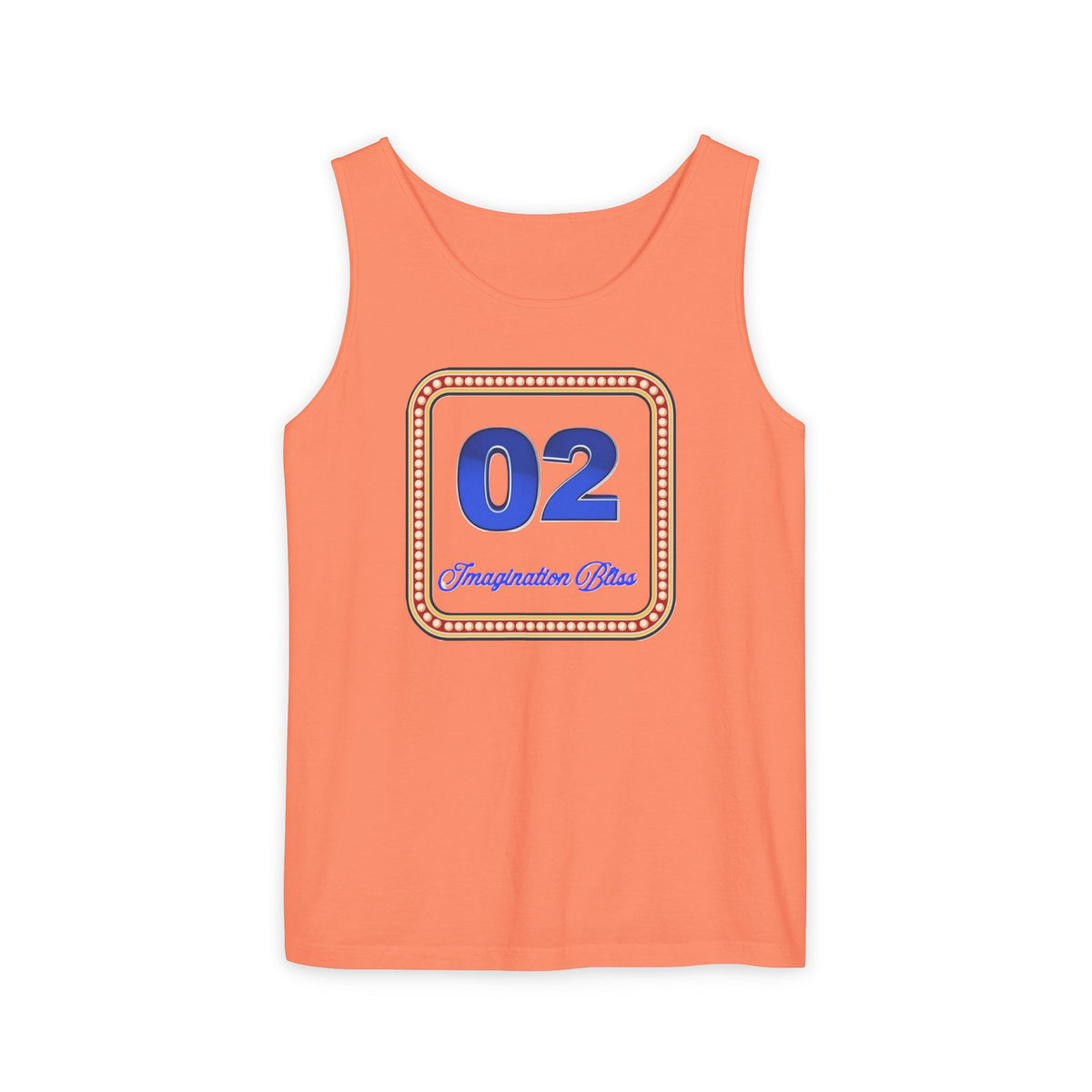 IMB Unisex Decorative Badge Tank Top — 'Imagination Bliss' Graphic