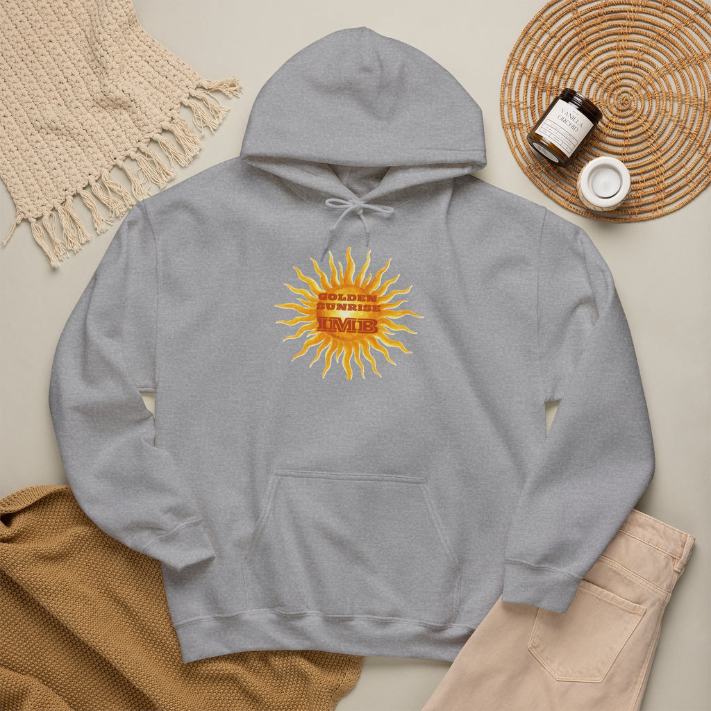 IMB Unisex Hoodie — Artistic Yellow Sun Graphic Pullover