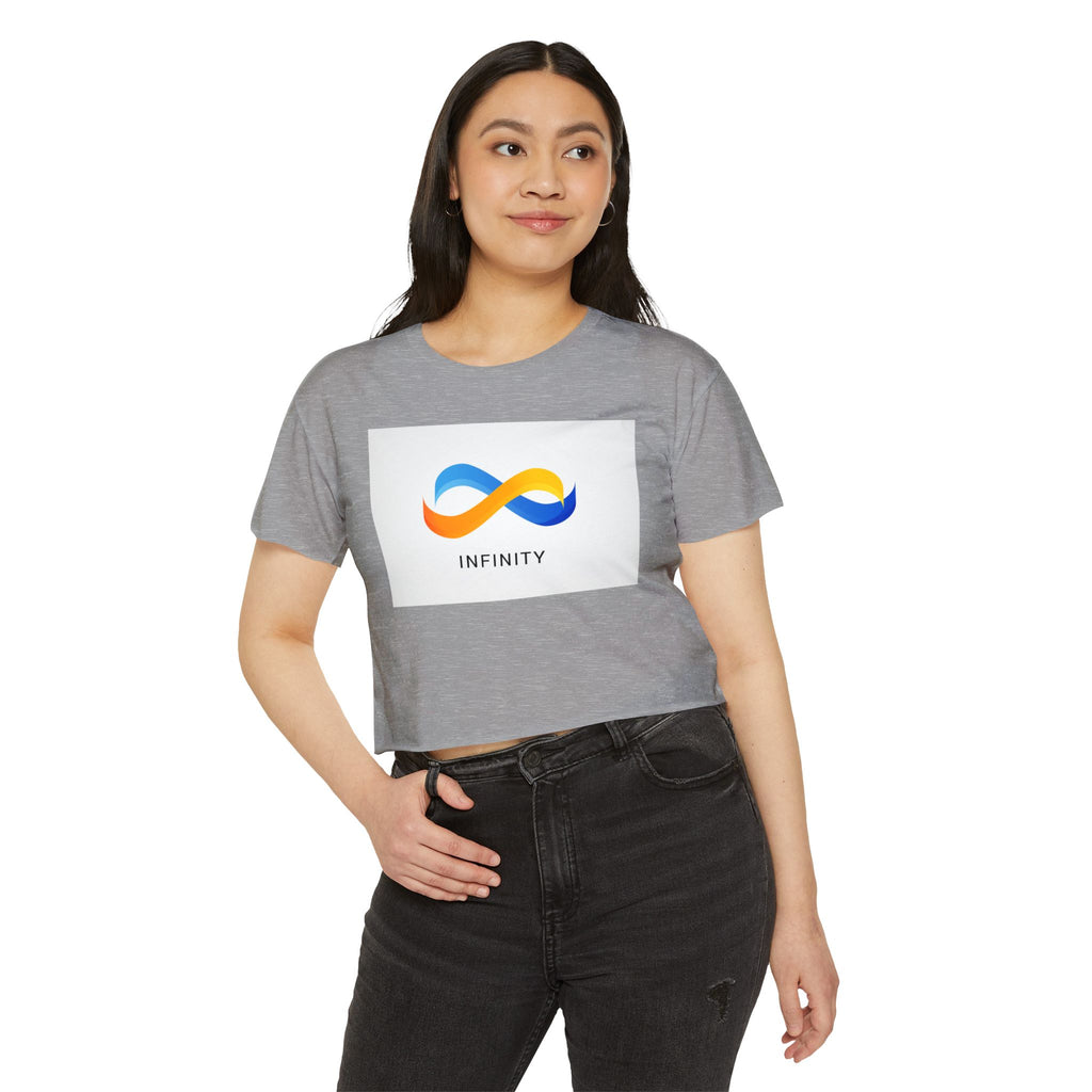 Infinity Symbol Crop Top — Women's Festival Graphic Tee