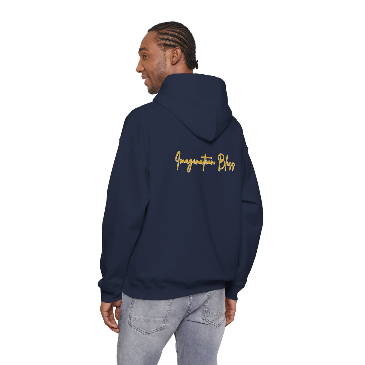 IMB Unisex Hoodie — Artistic Yellow Sun Graphic Pullover