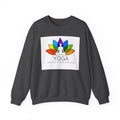 Yoga Harmony Crewneck Sweatshirt – Rainbow Lotus Meditation Design