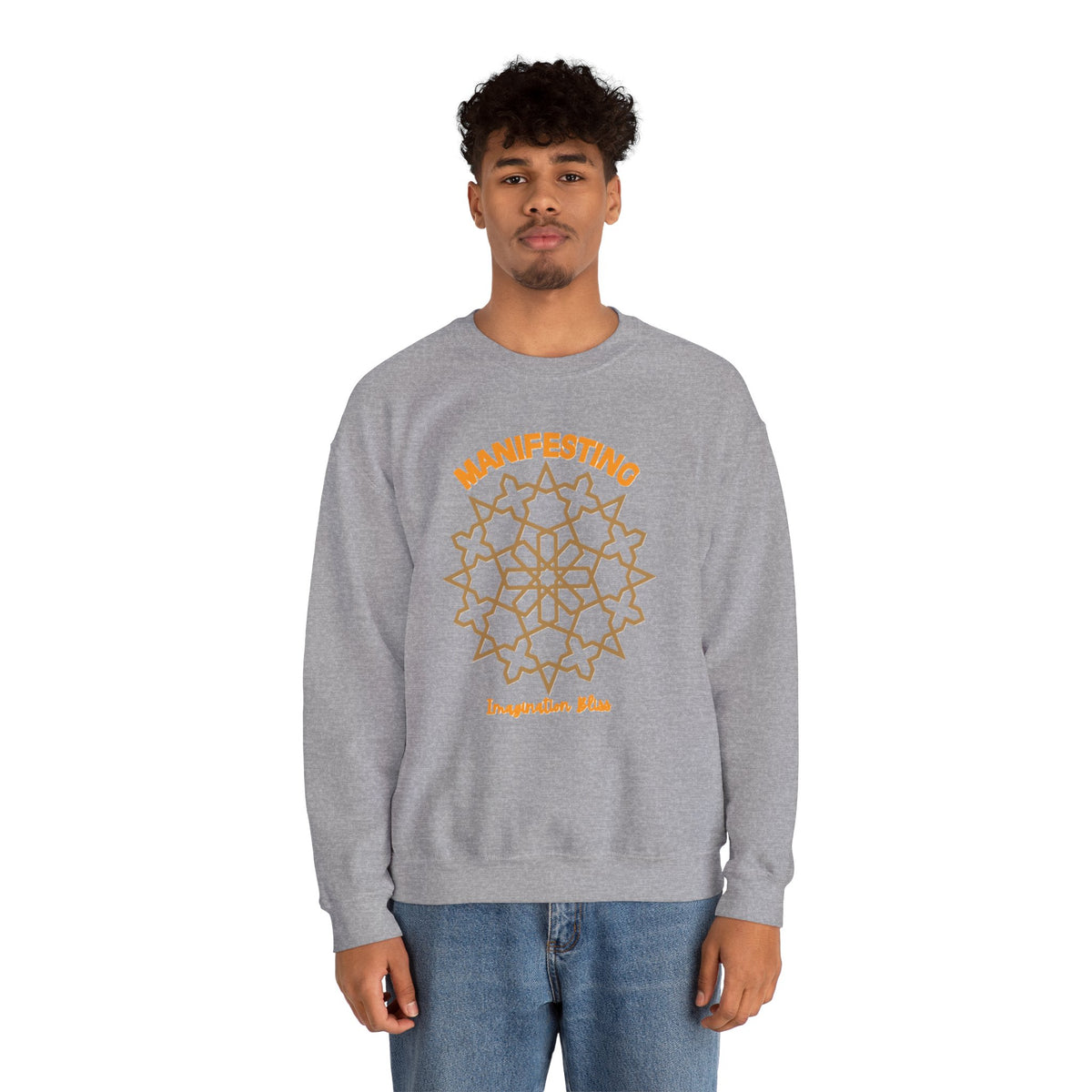 IMB Unisex Crewneck Sweatshirt — Inspirational Vibes Mandala