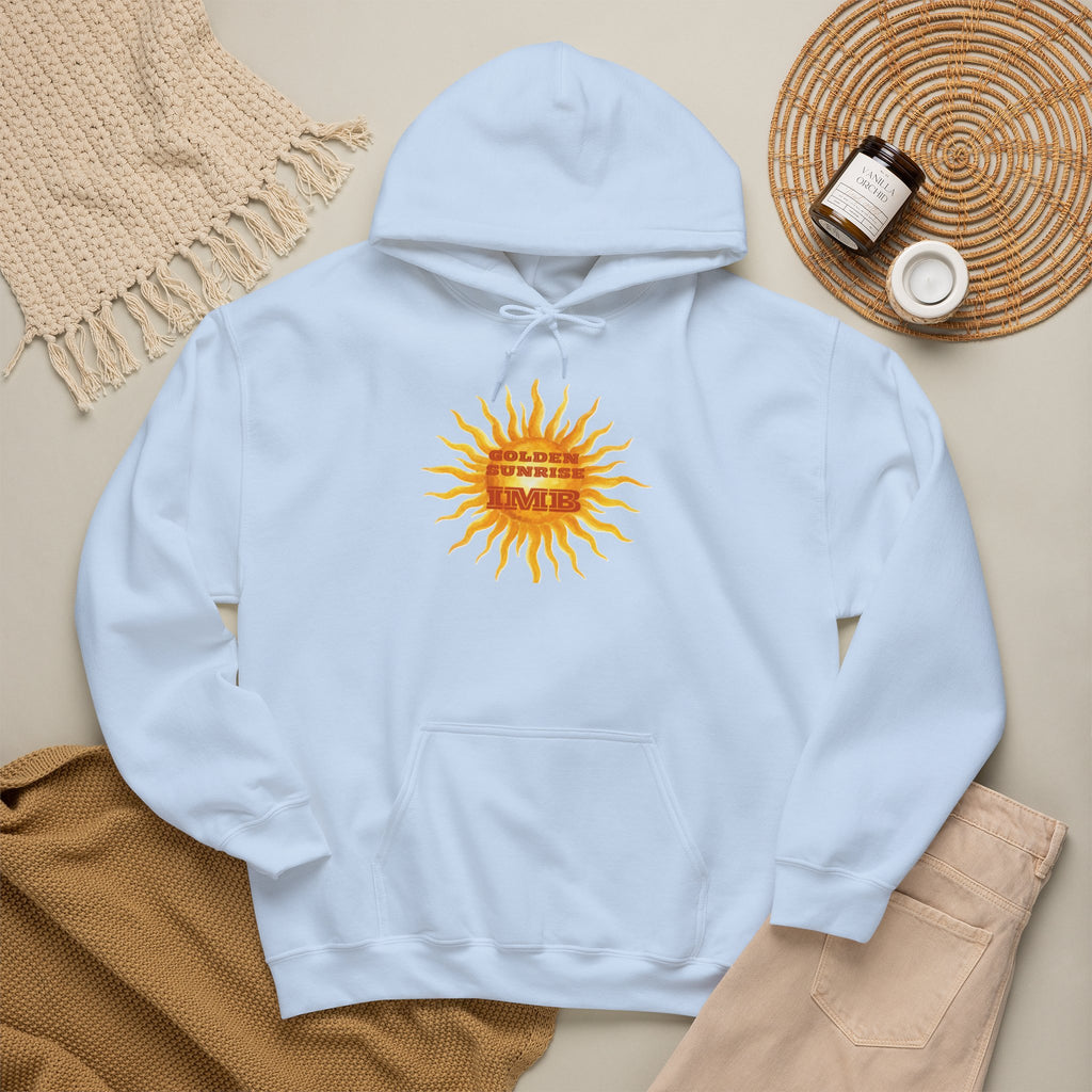 IMB Unisex Hoodie — Artistic Yellow Sun Graphic Pullover