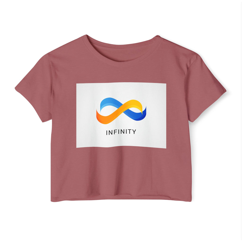 IMB Infinity Symbol Crop Top — Women's Festival Graphic Tee