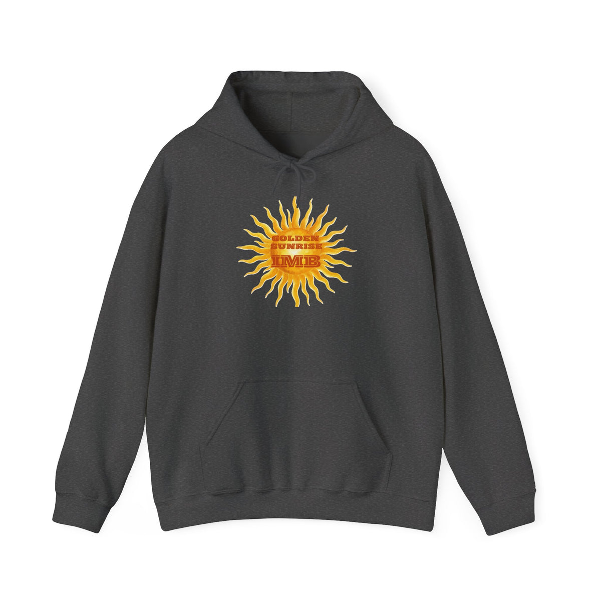 IMB Unisex Hoodie — Artistic Yellow Sun Graphic Pullover