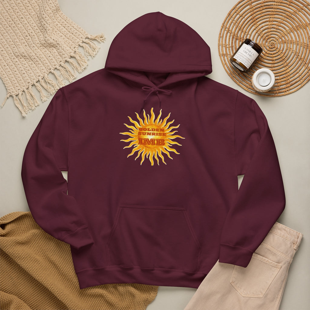 IMB Unisex Hoodie — Artistic Yellow Sun Graphic Pullover