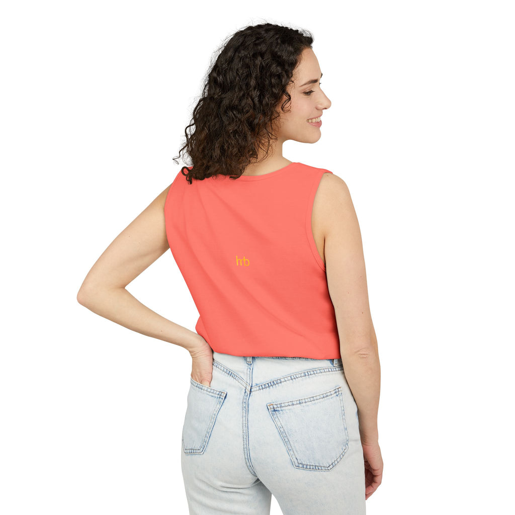 IMB Unisex Decorative Badge Tank Top — 'Imagination Bliss' Graphic