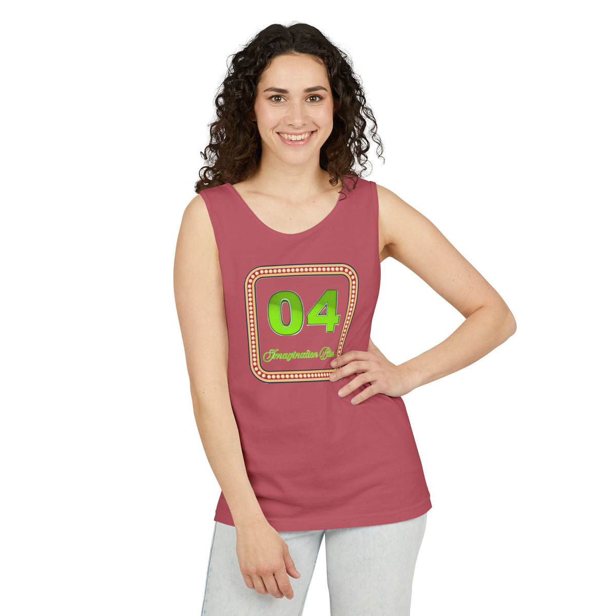IMB Unisex Tank Top — Retro Number Graphic Tank