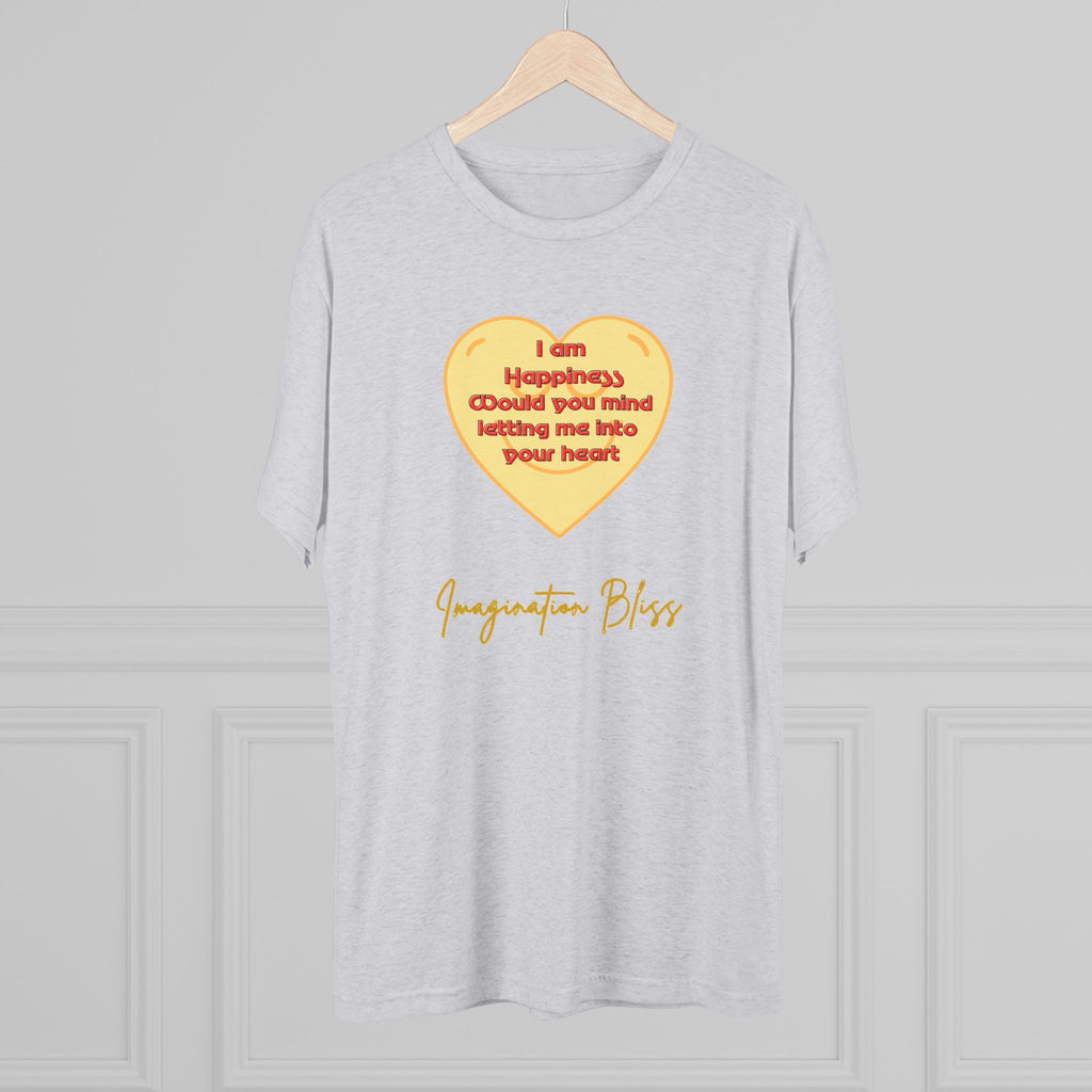 IMB Unisex Heart Affirmation Tee — "I am (happiness)" Inspirational Graphic T-Shirt