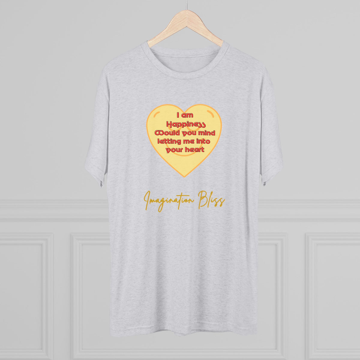 IMB Unisex Heart Affirmation Tee — "I am (happiness)" Inspirational Graphic T-Shirt