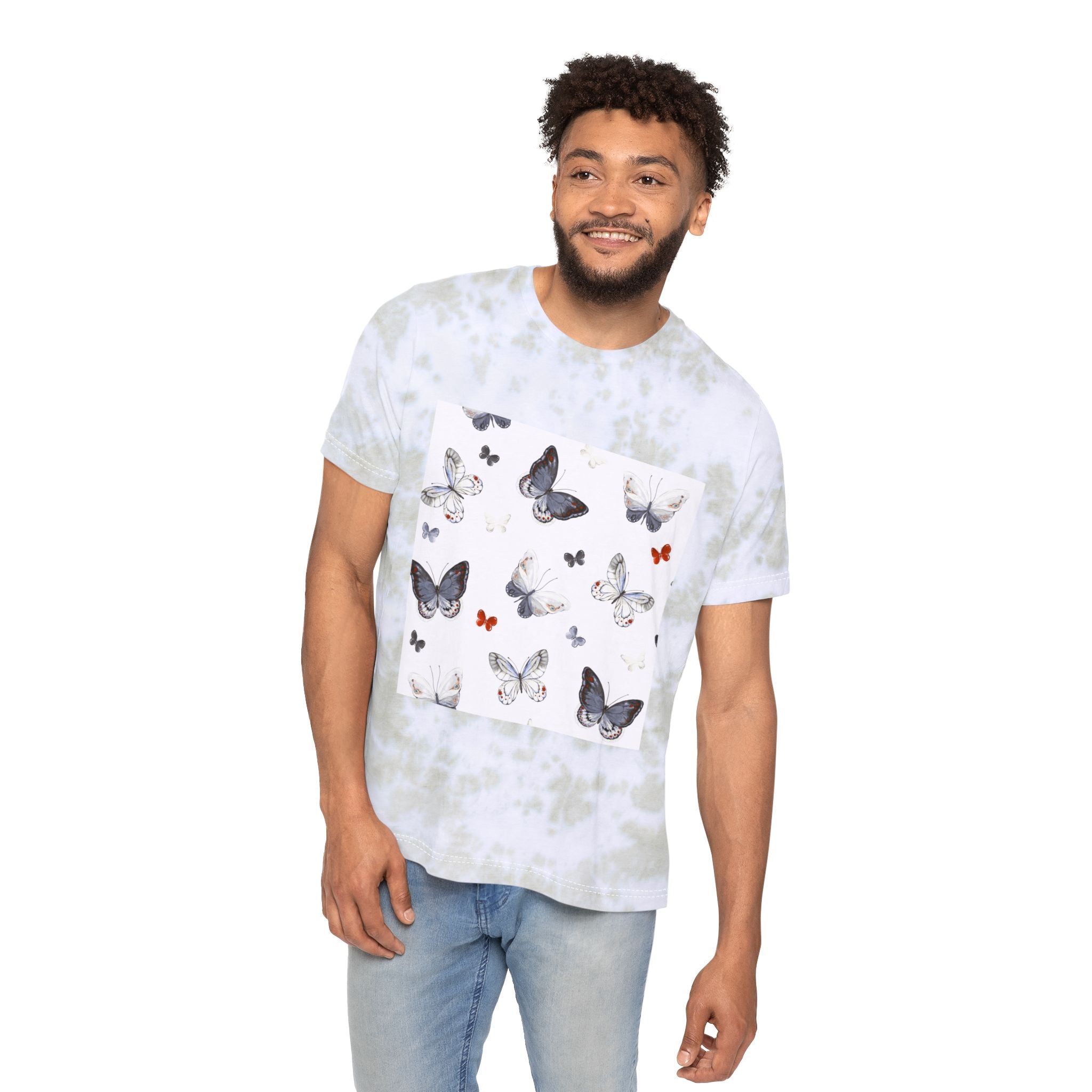 Butterfly Tie-Dye T-Shirt — Vintage Butterfly Graphic Tee