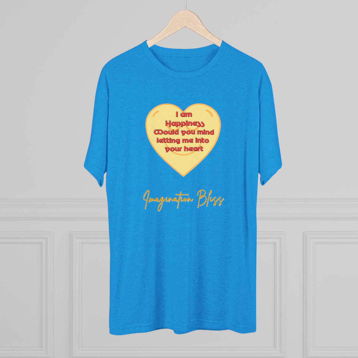 IMB Unisex Heart Affirmation Tee — "I am (happiness)" Inspirational Graphic T-Shirt