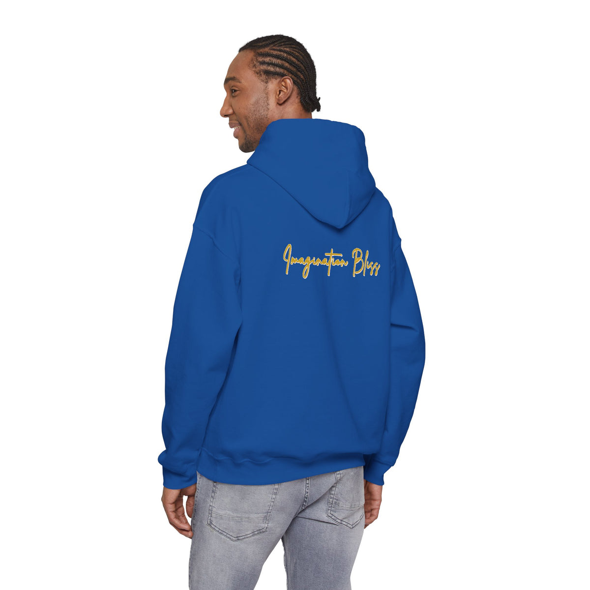 IMB Unisex Hoodie — Artistic Yellow Sun Graphic Pullover
