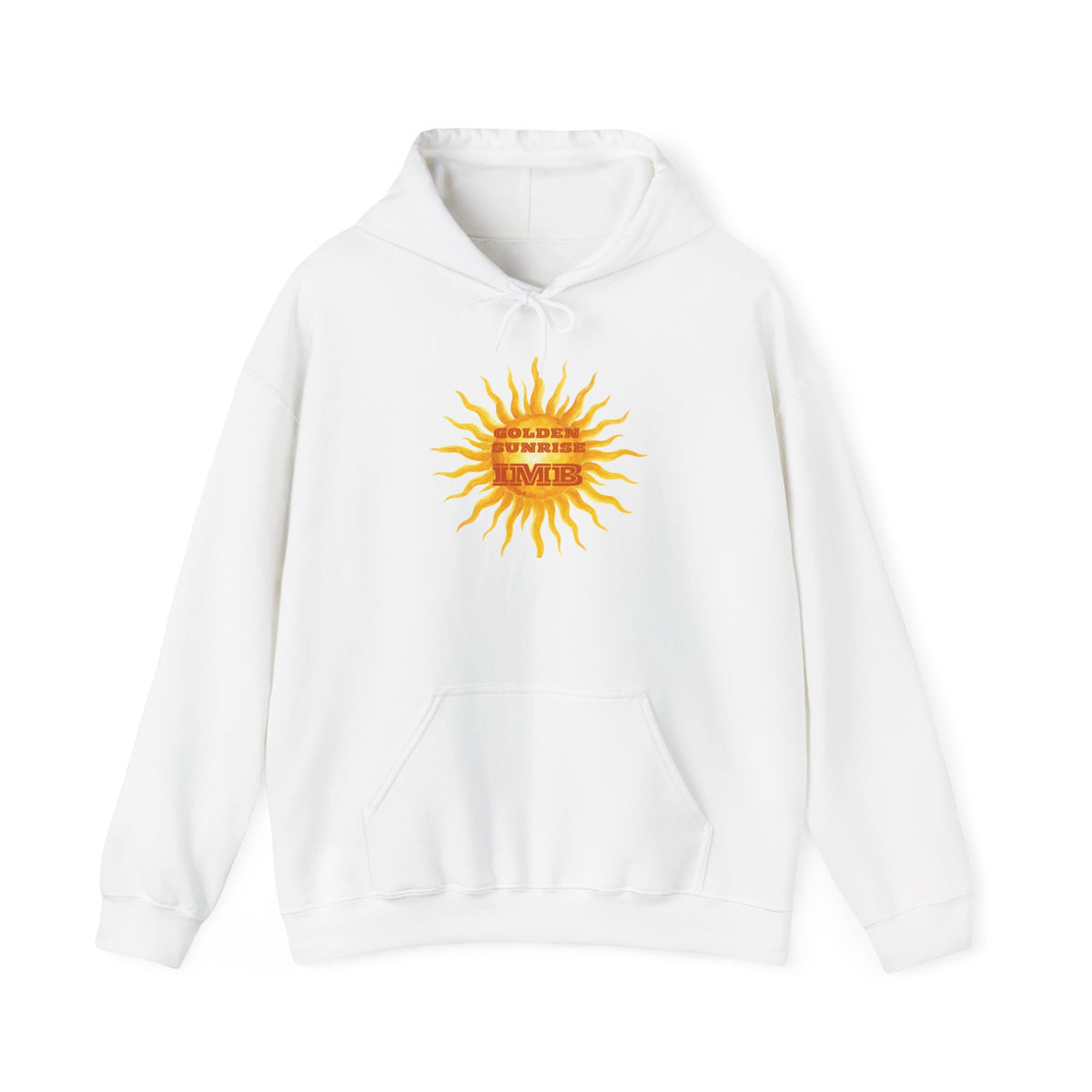 IMB Unisex Hoodie — Artistic Yellow Sun Graphic Pullover