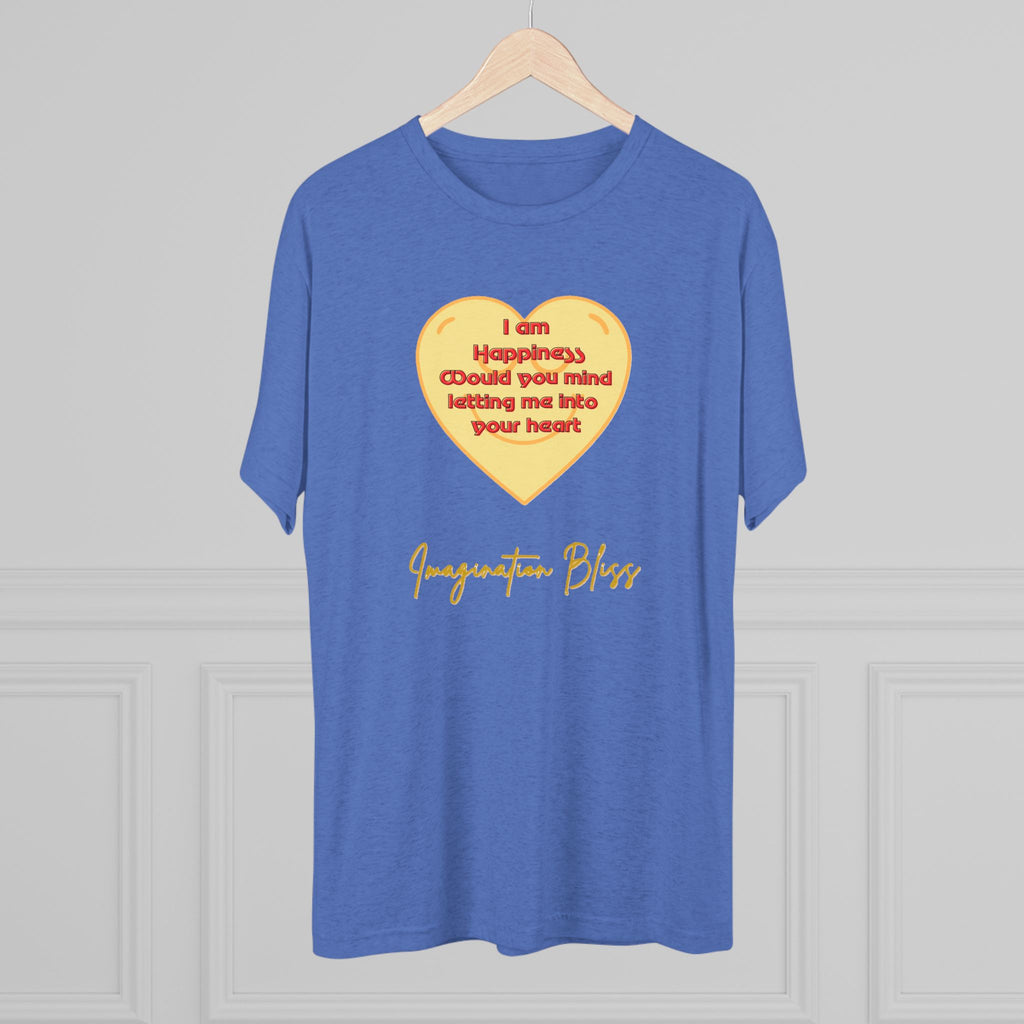 IMB Unisex Heart Affirmation Tee — "I am (happiness)" Inspirational Graphic T-Shirt