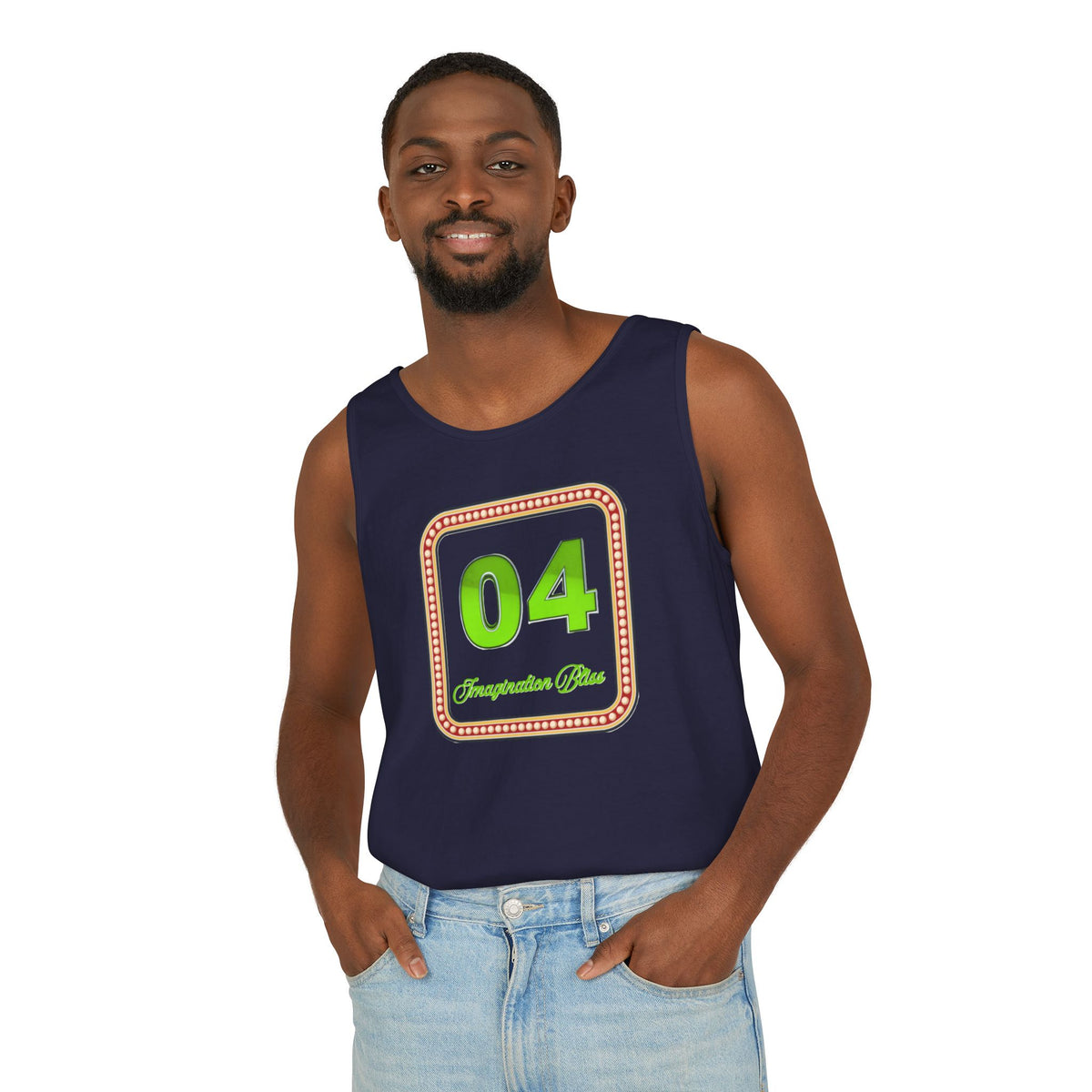 IMB Unisex Tank Top — Retro Number Graphic Tank