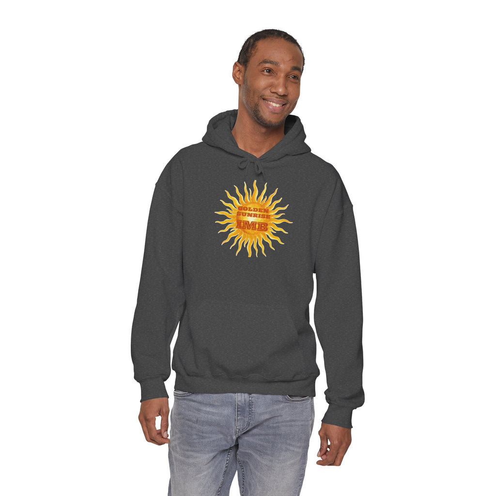 IMB Unisex Hoodie — Artistic Yellow Sun Graphic Pullover