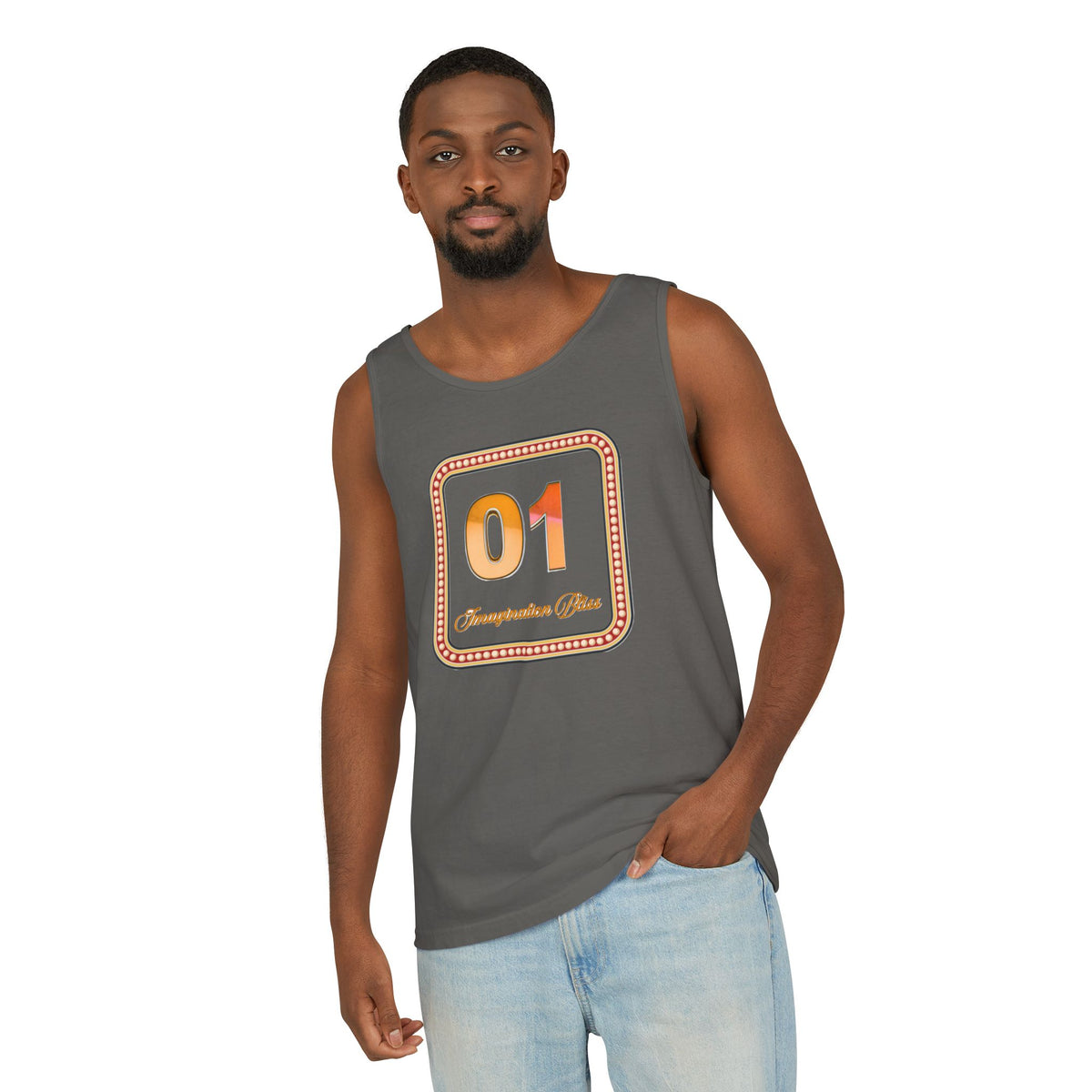 IMB Unisex Tank Top — Retro Number Graphic